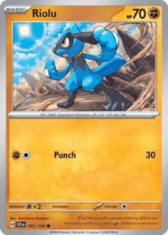 Riolu #81 — Pokemon Stellar Crown