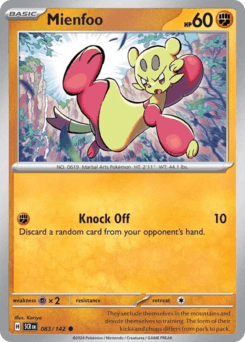Mienfoo #83 — Pokemon Stellar Crown