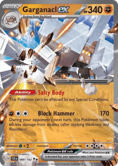 Garganacl ex #89 — Pokemon Stellar Crown