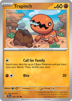 Trapinch #104 — Pokemon Surging Sparks