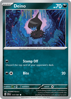 Deino #117 — Pokemon Surging Sparks