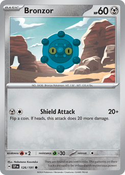Bronzor #126 — Pokemon Surging Sparks