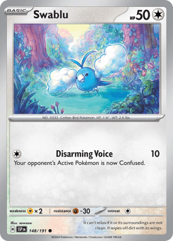 Swablu #148 — Pokemon Surging Sparks