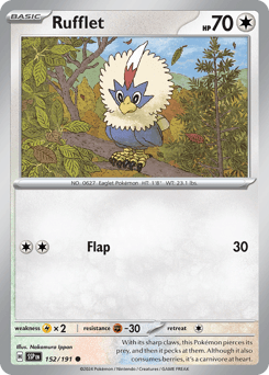 Rufflet #152 — Pokemon Surging Sparks