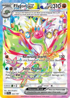 Flygon ex #222 — Pokemon Surging Sparks