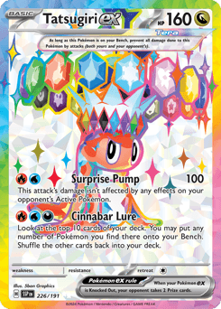 Tatsugiri ex #226 — Pokemon Surging Sparks