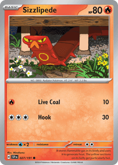 Sizzlipede #27 — Pokemon Surging Sparks