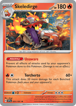 Skeledirge #31 — Pokemon Surging Sparks