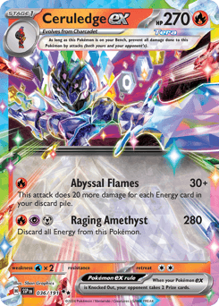 Ceruledge ex #36 — Pokemon Surging Sparks