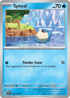 Spheal #43 — Pokemon Surging Sparks