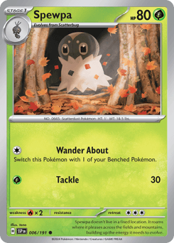Spewpa #6 — Pokemon Surging Sparks