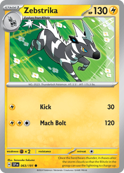 Zebstrika #63 — Pokemon Surging Sparks