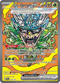 Teal Mask Ogerpon ex #145 — Pokemon Prismatic Evolutions