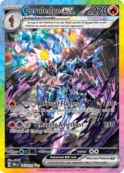 Ceruledge ex #147 — Pokemon Prismatic Evolutions