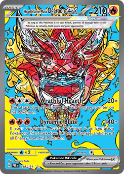 Hearthflame Mask Ogerpon ex #148 — Pokemon Prismatic Evolutions