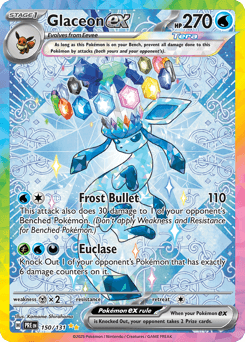 Glaceon ex #150 — Pokemon Prismatic Evolutions