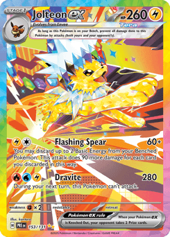Jolteon ex #153 — Pokemon Prismatic Evolutions