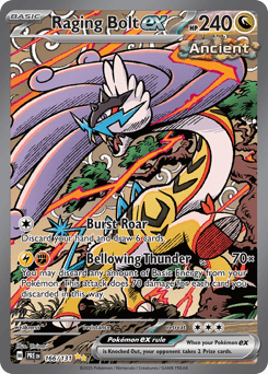 Raging Bolt ex #166 — Pokemon Prismatic Evolutions