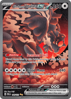 Bloodmoon Ursaluna ex #168 — Pokemon Prismatic Evolutions
