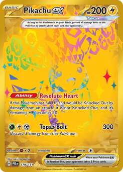 Pikachu ex #179 — Pokemon Prismatic Evolutions
