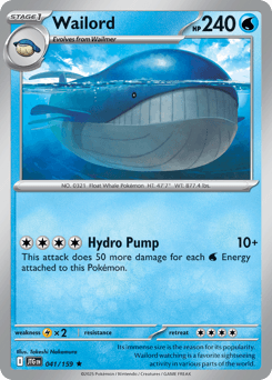 Wailord #41 — Pokemon Journey Together