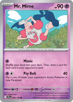 Mr. Mime #58 — Pokemon Journey Together