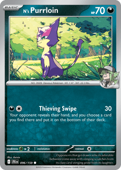 N's Purrloin #96 — Pokemon Journey Together