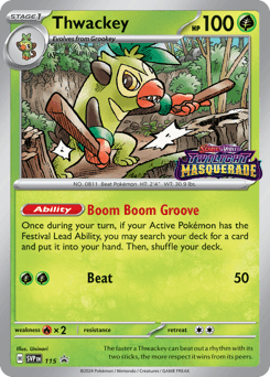 Thwackey #115 — Pokemon Promo