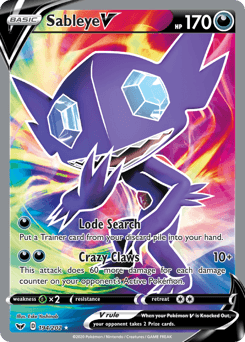 Sableye V #194 — Pokemon Sword & Shield