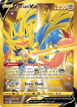 Zacian V #211 — Pokemon Sword & Shield