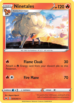 Ninetales #23 — Pokemon Sword & Shield