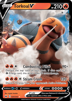 Torkoal V #24 — Pokemon Sword & Shield