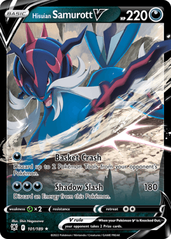 Hisuian Samurott V #101 — Pokemon Astral Radiance