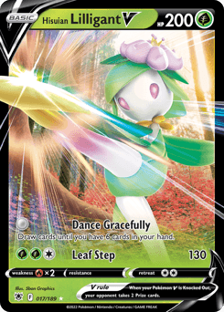 Hisuian Lilligant V #17 — Pokemon Astral Radiance