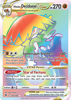 Hisuian Decidueye VSTAR #195 — Pokemon Astral Radiance