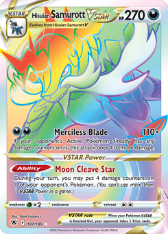 Hisuian Samurott VSTAR #197 — Pokemon Astral Radiance