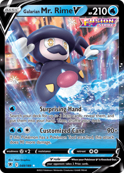 Galarian Mr. Rime V #49 — Pokemon Astral Radiance