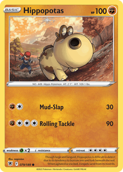 Hippopotas #79 — Pokemon Astral Radiance