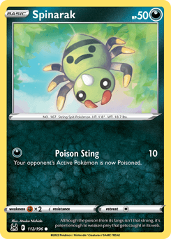 Spinarak #112 — Pokemon Lost Origin