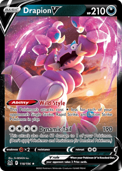 Drapion V #118 — Pokemon Lost Origin