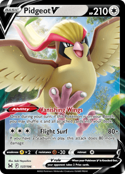 Pidgeot V #137 — Pokemon Lost Origin