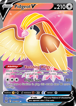 Pidgeot V #188 — Pokemon Lost Origin