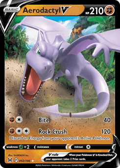 Aerodactyl V #92 — Pokemon Lost Origin