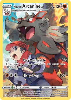 Hisuian Arcanine #TG08 — Pokemon Lost Origin