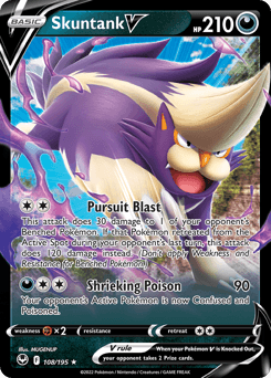 Skuntank V #108 — Pokemon Silver Tempest
