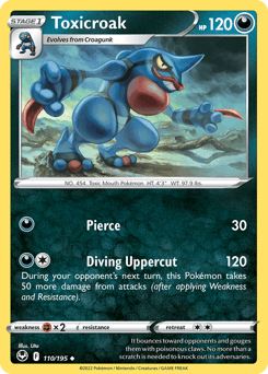 Toxicroak #110 — Pokemon Silver Tempest