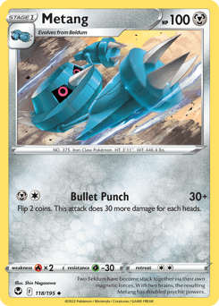 Metang #118 — Pokemon Silver Tempest