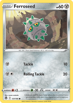 Ferroseed #121 — Pokemon Silver Tempest