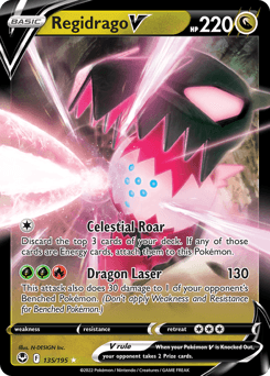 Regidrago V #135 — Pokemon Silver Tempest