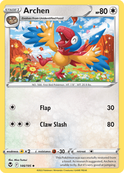 Archen #146 — Pokemon Silver Tempest